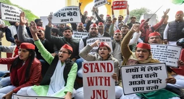 ملک بھر کی متعدد نوجوان اور طلبا تنظیموں نے جے این یو طلبا پر حملے کی مذمت کی
