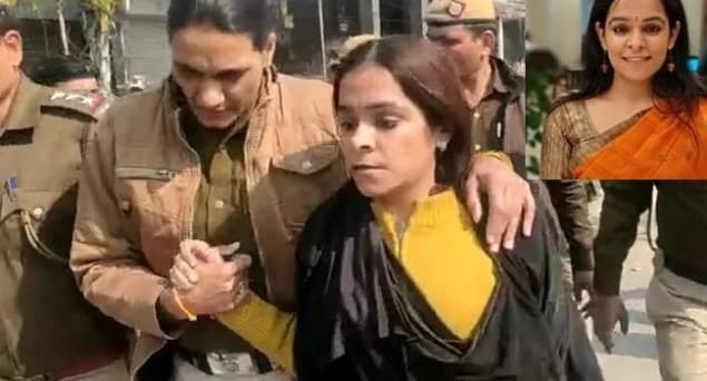 وزیر اعظم مودی کے ذریعہ ٹویٹر پر فالو کردہ گنجا کپور شاہین باغ میں برقعے میں گرفتار