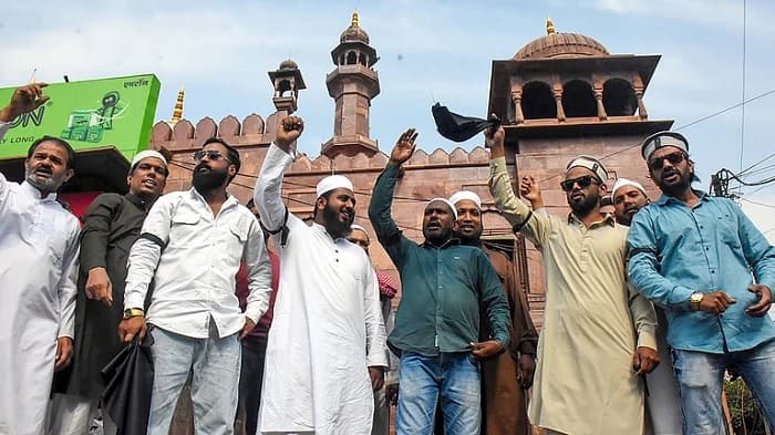 وقف ترمیمی بل کے خلاف ملک بھر کے اہم شہروں  میں زبر دست احتجاج