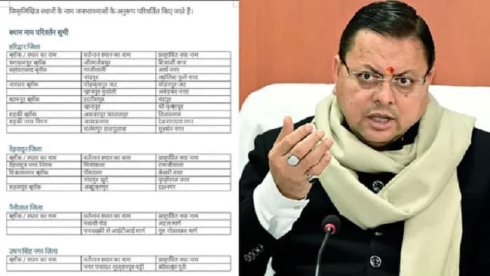 اتراکھنڈ میں متعدد مقامات کے نام تبدیل، اورنگ زیب پور اب شیواجی نگر