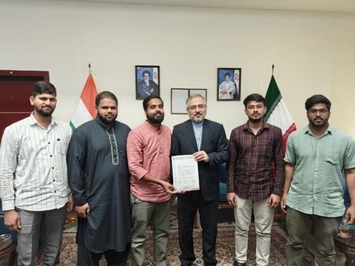 ایس آئی او تلنگانہ نے ایرانی قونصل جنرل سے ملاقات کی، ایرانی عوام کے ساتھ یکجہتی کا اظہار  