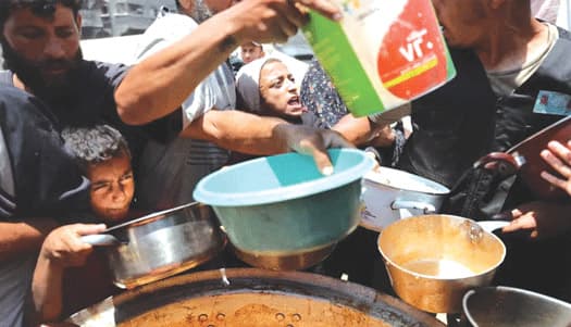 غذاکی بے انتہا کمی سے غزہ کا ہر بچہ متاثر