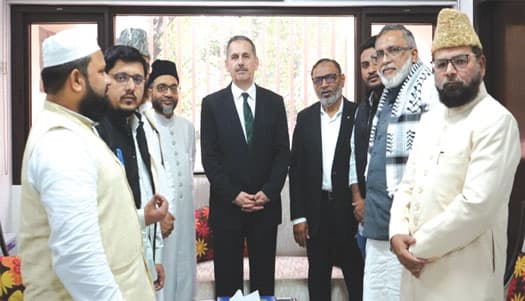 غزہ بحران پر فوری اقدام کی اپیل۔مسلم تنظیموں کے وفد کی اردن کے سفیر سے ملاقات