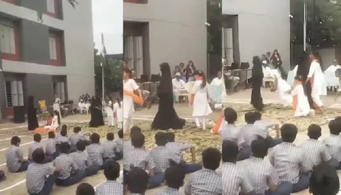  اسلاموفوبیا:  اسکول  میں ڈرامہ کے دوران دہشت گردوں کو بر قع میں دکھائے جانے پر تنازعہ
