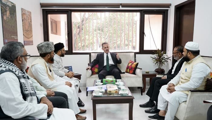 مسئلہ فلسطین پر جماعت اسلامی ہند و ملی تنظیموں کی مختلف ممالک کے سفیروں و نمائندوں سے ملاقات