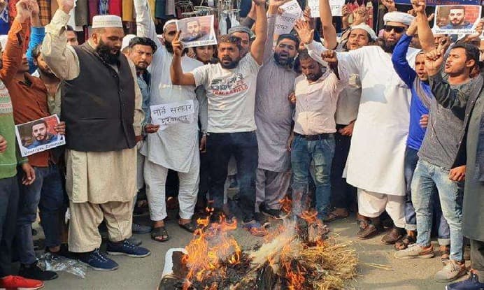 لدھیانہ: ناروے میں قرآن کی بےحرمتی کے خلاف زبردست احتجاج