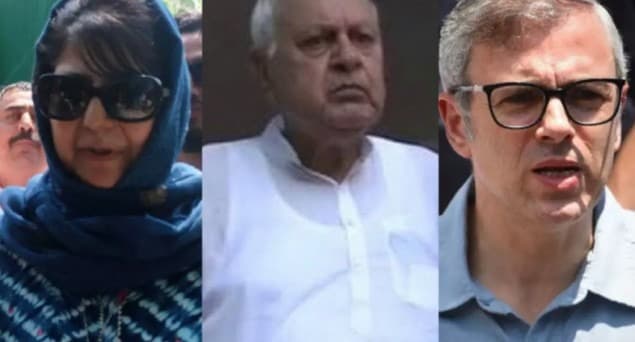حزب اختلاف کے رہنماؤں نے جموں و کشمیر کے سابق وزراے اعلیٰ اور سیاسی قیدیوں کی فوری رہائی کا مطالبہ کیا