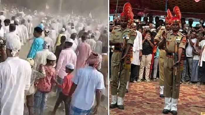 بارڈر سیکورٹی فورس کے شہید سب انسپکٹر محمد امتیاز کی تجہیز و تکفین،ہندوستان زندہ باد کے نعرے لگے