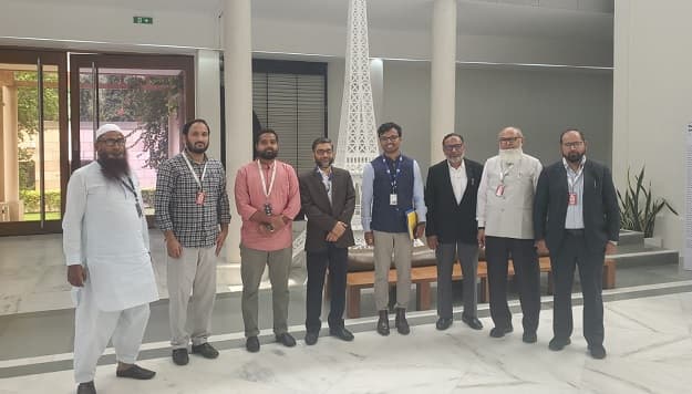 غزہ کے مسئلہ پرسرکردہ مسلم تنظیموں کے مشترکہ وفد کی فرانس کے پولیٹیکل کونسلر زین العابدین سے ملاقات